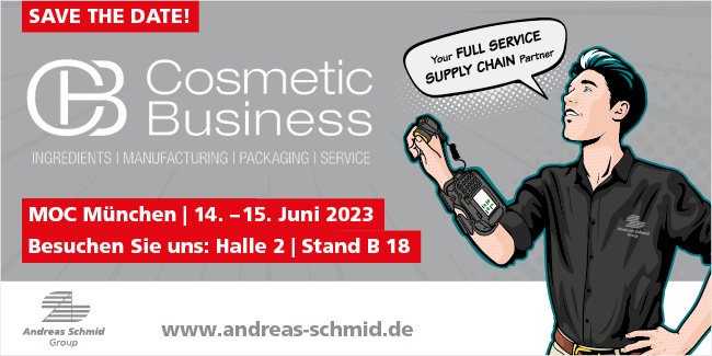 Cosmetic Business Ankündigung