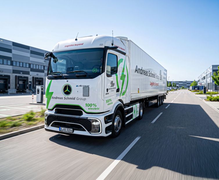 E-Lkw im Einsatz Ladeinfrastruktur