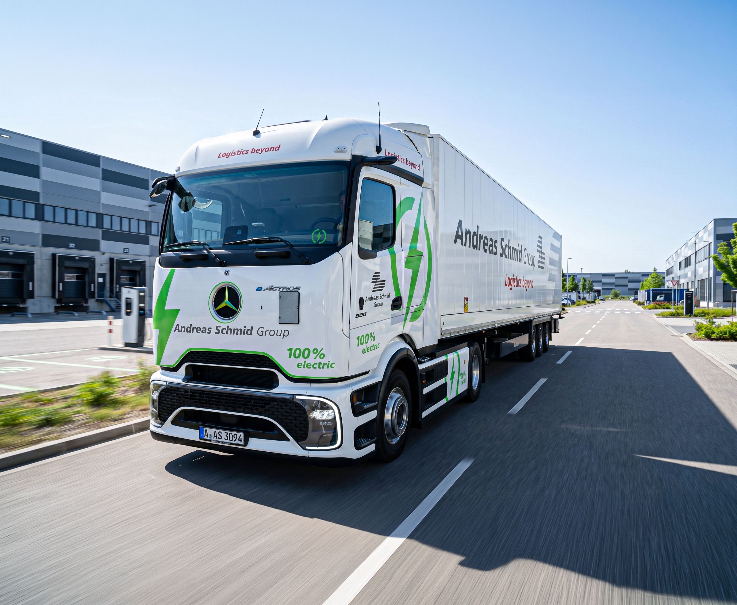 E-Lkw im Einsatz Ladeinfrastruktur